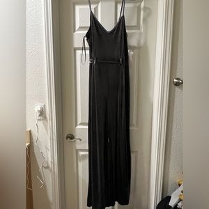 Velvet Wide Leg Jumpsuit